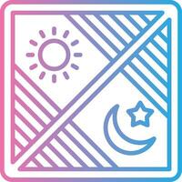 Day And Night Sharp Line Mark vector