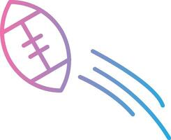 football Throw Monotone Sketch Design vector