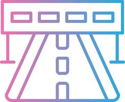 Highway Bold Outline Badge vector