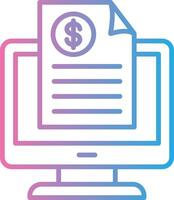 Invoice slip Business App Graphic vector