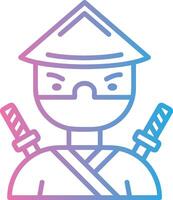 Ninja Flat Design Piece vector