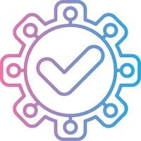 Quality Control Compact Web Symbol vector