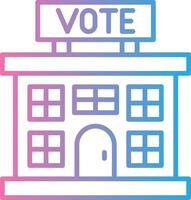 Polling Place Cool Tone Form vector