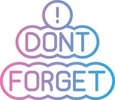 Reminder Color Stroke Symbol vector
