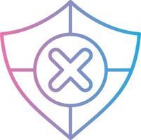 Unsafe Gradient Themed Symbol vector