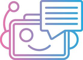 Bot Color Stroke Symbol vector