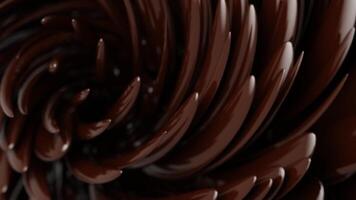 3d rendering slow motion abstract animation background in dark brown color video