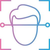 Face Scanner Interactive UI Design vector