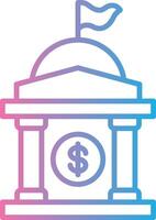 Government Building UX Focused Shape vector