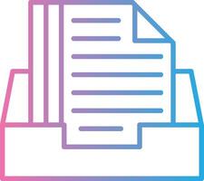 Inbox Custom Line Element vector