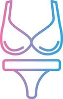 Lingerie Solid Fill Symbol vector