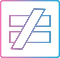 Not Equal Pastel Sketch Mark vector