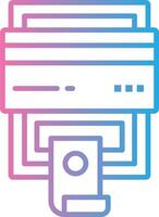 Online Payment 3D Interface Shape vector