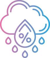 Precipitation Color Stroke Symbol vector