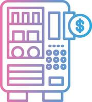 Vending Machine Modern Interface Badge vector