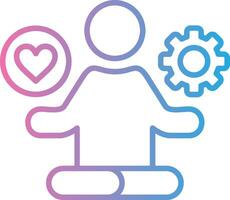 Stress Management Stylized Flat Drawing vector
