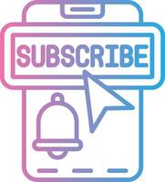 Subscribe UI Badge vector