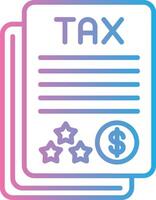 Tax Report Handcrafted UI Symbol vector