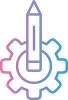 Work In Progress Gradient Style Element vector