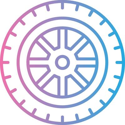 Wheel Elegant Shape Symbol