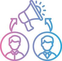 Campaign Digital Outline Piece vector