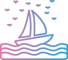 Boat Coded UI Symbol vector