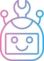 Bot Cool Tone Form vector