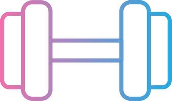 Dumbbell Gradient Themed Symbol vector