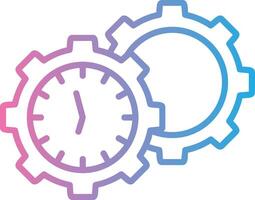 Efficiency Interface Line Graphic vector