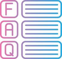 Faq Web Based Design Element vector