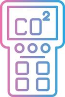 Gas Detector UI Badge vector