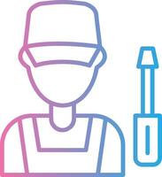 Mechanic Gradient Style Element vector