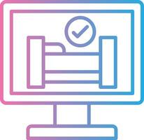 Online Reservation Business App Graphic vector