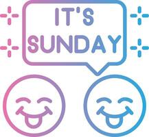 Sunday Subtle UI Graphic vector