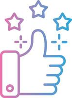 Thumb Up Pastel Sketch Mark vector
