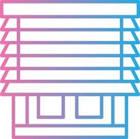 Blinds Thin Line Element vector