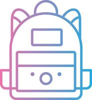 Backpack App Based UI Graphic vector