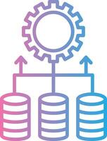 Data Integration Coded UI Symbol vector