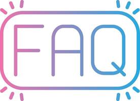 Faq Abstract UI Visual vector