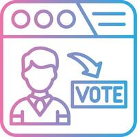 Online Voting Minimal Graphic Visual vector