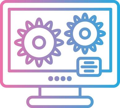 proceso Delgado gráfico forma vector