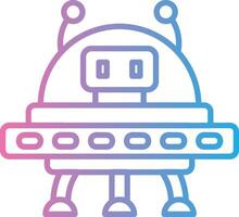 Spaceship Solid Fill Symbol vector