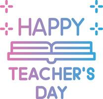 Teachers Day Minimal Art Object vector