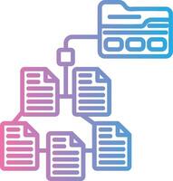 Taxonomy Modern Color Symbol vector
