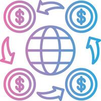 World Financial Sharp Edge Visual vector