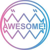 Awesome Sharp Line Mark vector