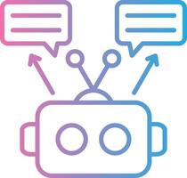 Chatbot Interactive Symbol vector