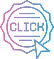 Click Monotone Sketch Design vector