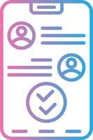 Double Check Shadowed Flat Design vector