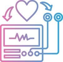 Electrocardiogram Pastel Sketch Mark vector